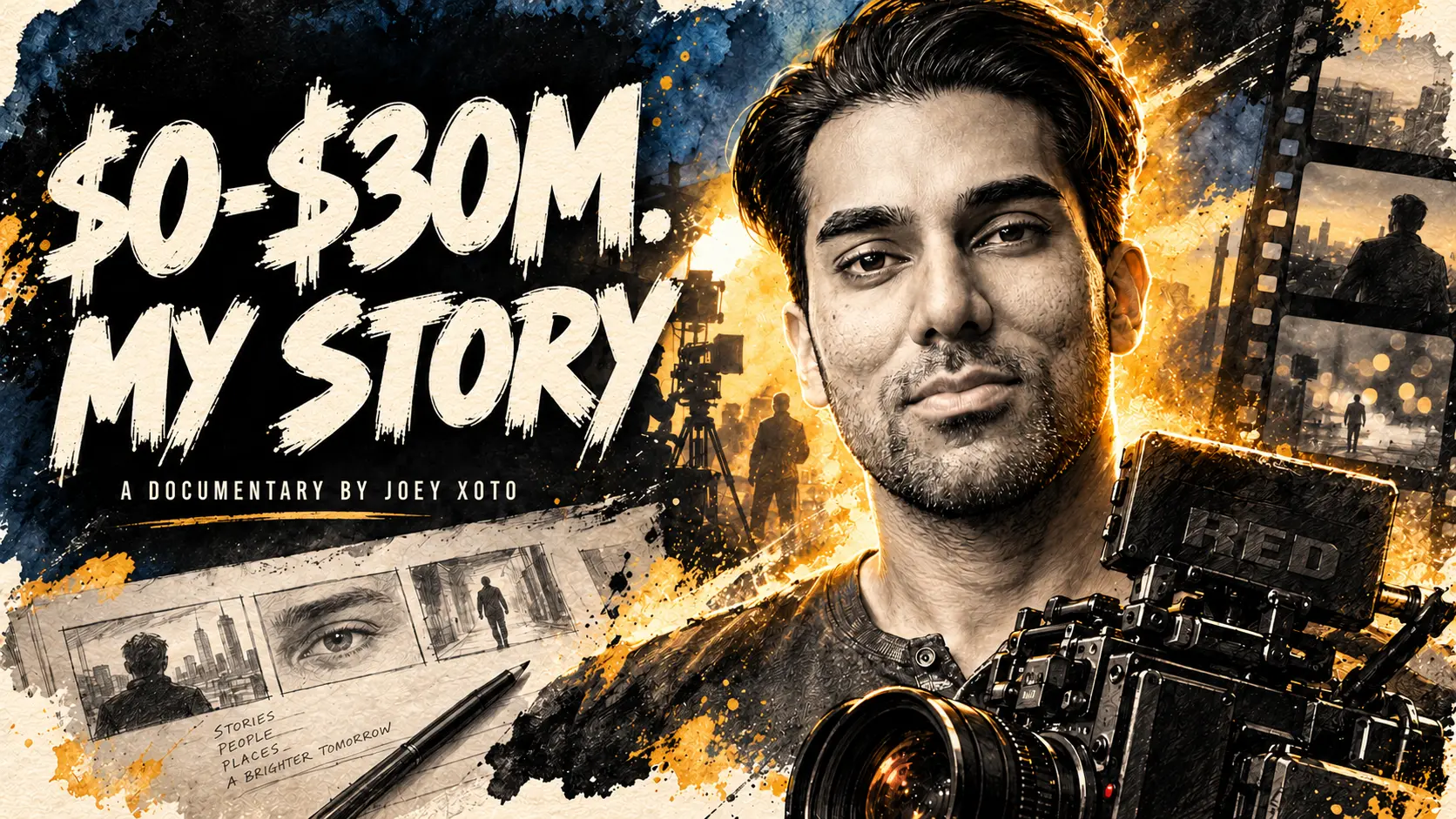 $0-$30M. My Story illustrated documentary cover